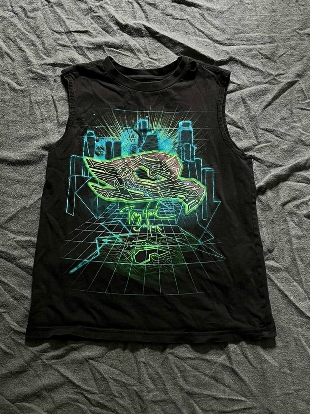 Tony Hawk skater youth boys tank top
